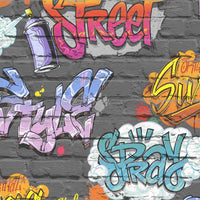 Thumbnail for DUTCH WALLCOVERINGS Tapete Graffiti Mehrfarbig L179-01