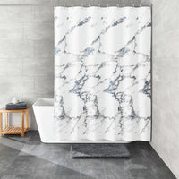 Thumbnail for Kleine Wolke Duschvorhang Marble 180x200 cm Weiß und Grau