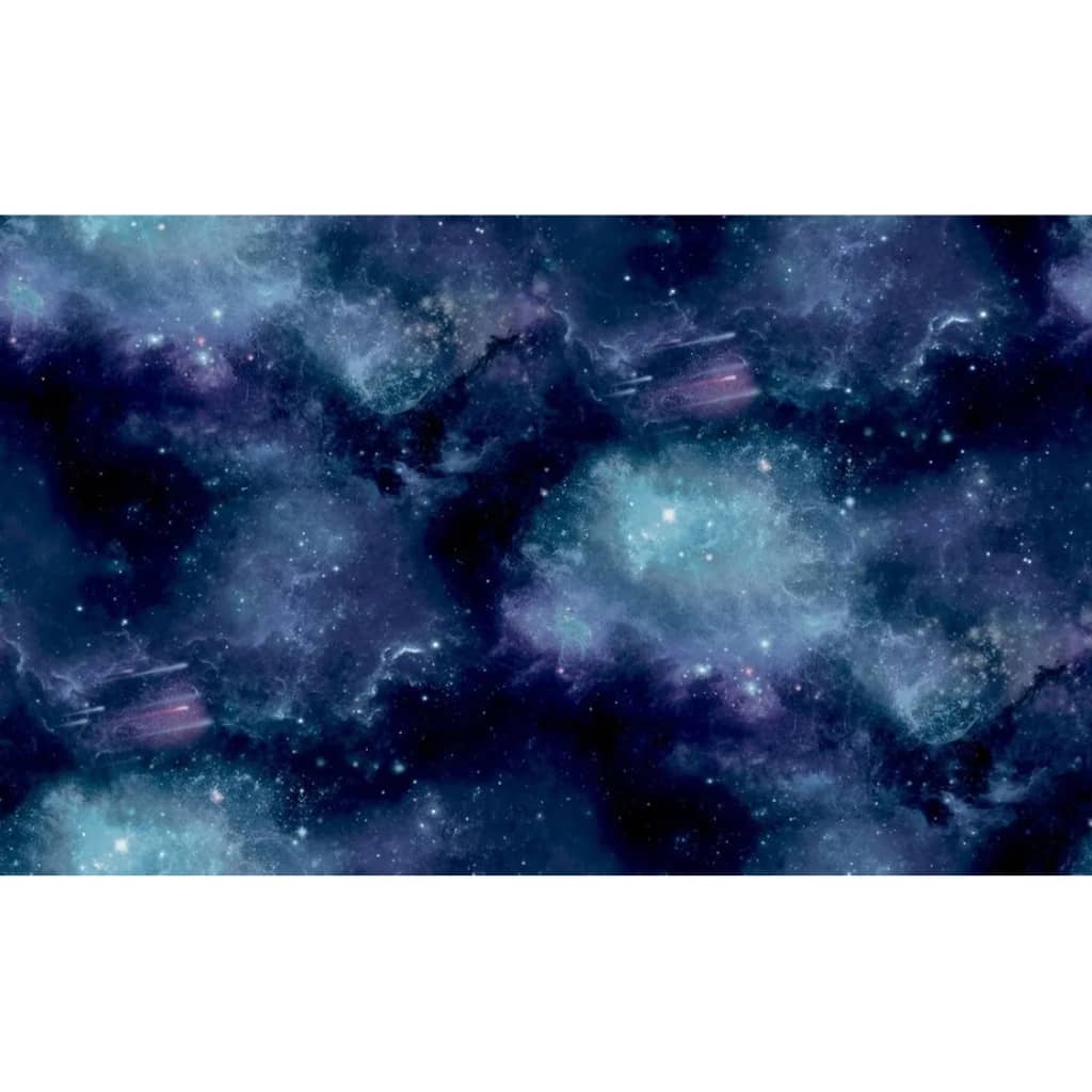 Noordwand Tapete Good Vibes Galaxy with Stars Schwarz und Lila