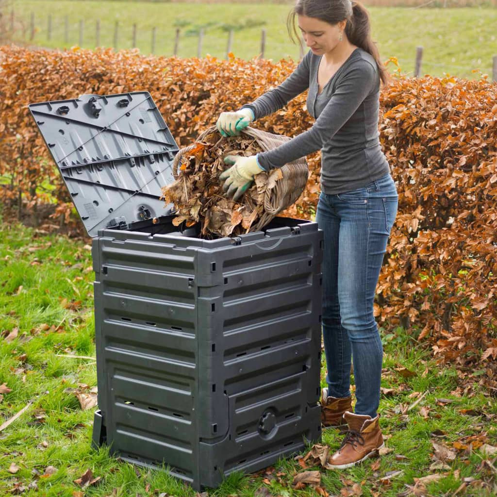 Nature Komposter 300 L Schwarz
