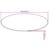 Thumbnail for Tischplatte aus gehärtetem Glas rund 300 mm