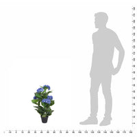 Thumbnail for Künstliche Hortensie mit Topf 60 cm Blau
