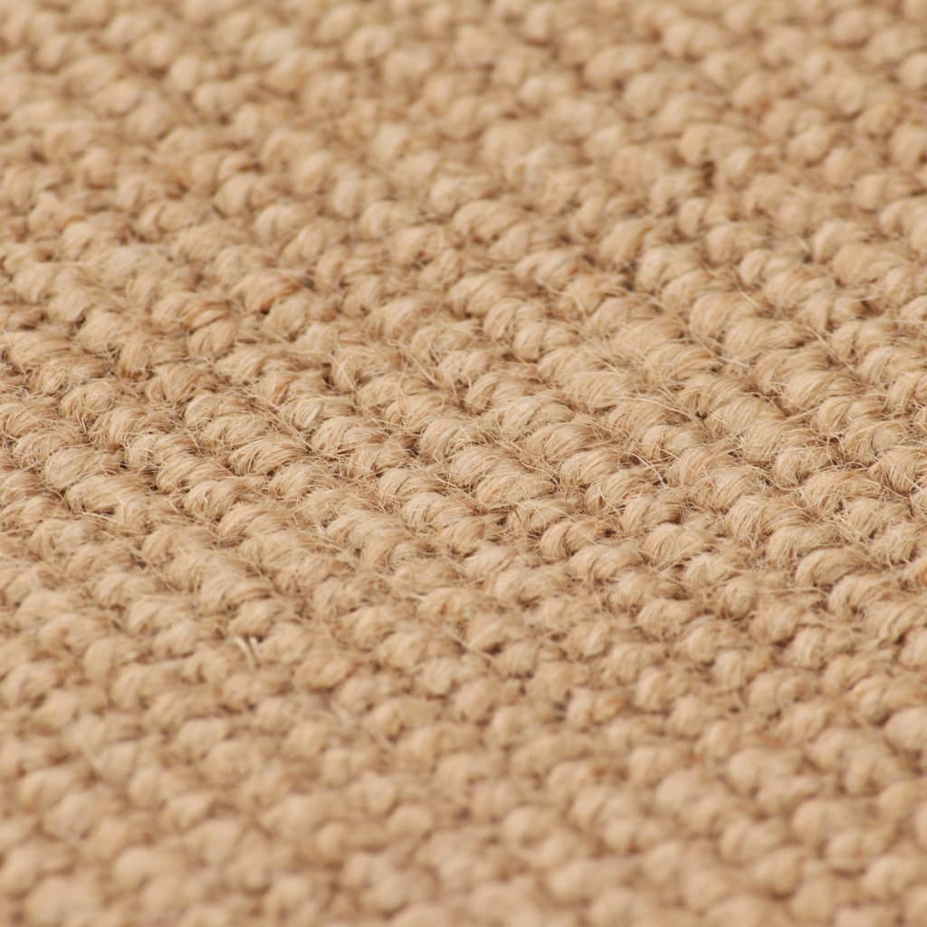 Teppich Jute mit Latexrücken 70x130 cm Natur