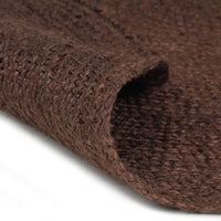 Thumbnail for Teppich Handgefertigt Jute Rund 90 cm Braun