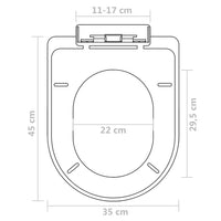 Thumbnail for Toilettensitze mit Absenkautomatik 2 Stk. Kunststoff Weiß