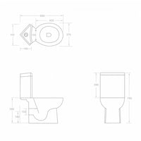 Thumbnail for Toilette für Ecke Keramik Schwarz