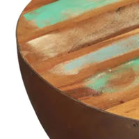Thumbnail for Couchtisch Halbkugel mit Stahlboden Altholz