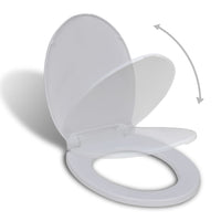 Thumbnail for Toilettensitz mit Absenkautomatik Weiß Oval