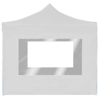 Thumbnail for Profi-Partyzelt Faltbar mit Wänden Aluminium 3×3m Weiß