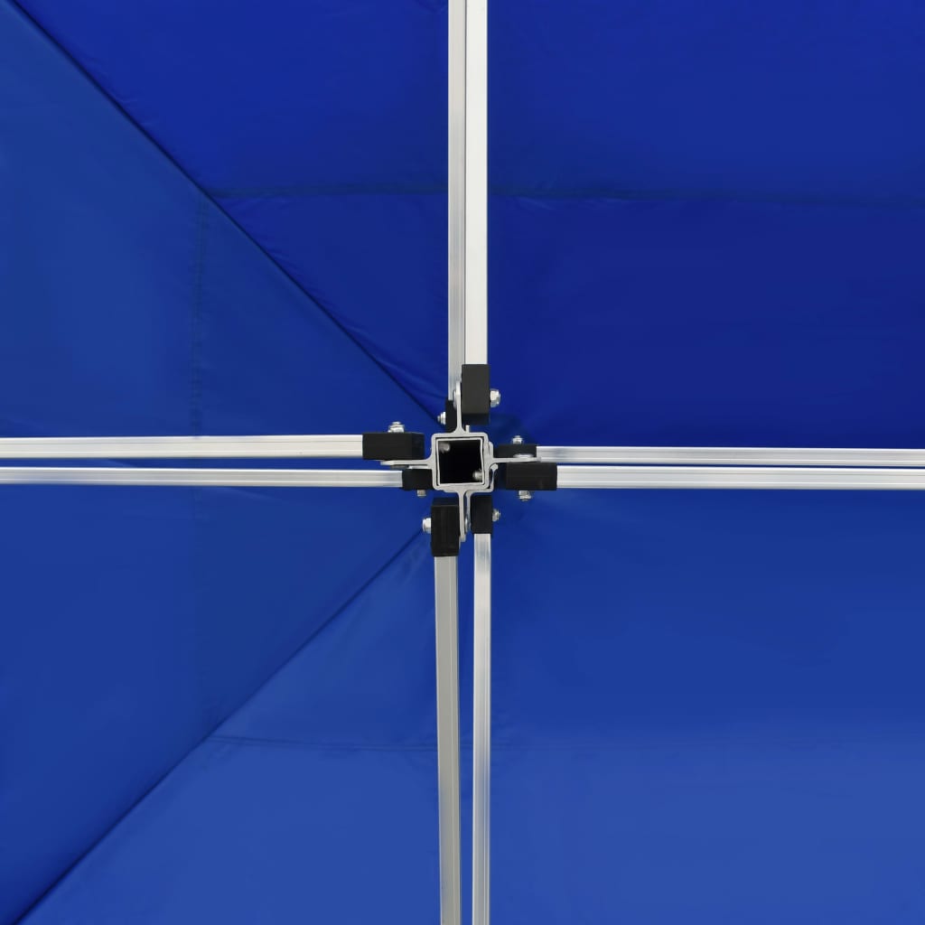 Profi-Partyzelt Faltbar Aluminium 4,5x3 m Blau
