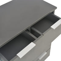 Thumbnail for Sideboard Hochglanz-Grau 60x35x80 cm Holzwerkstoff