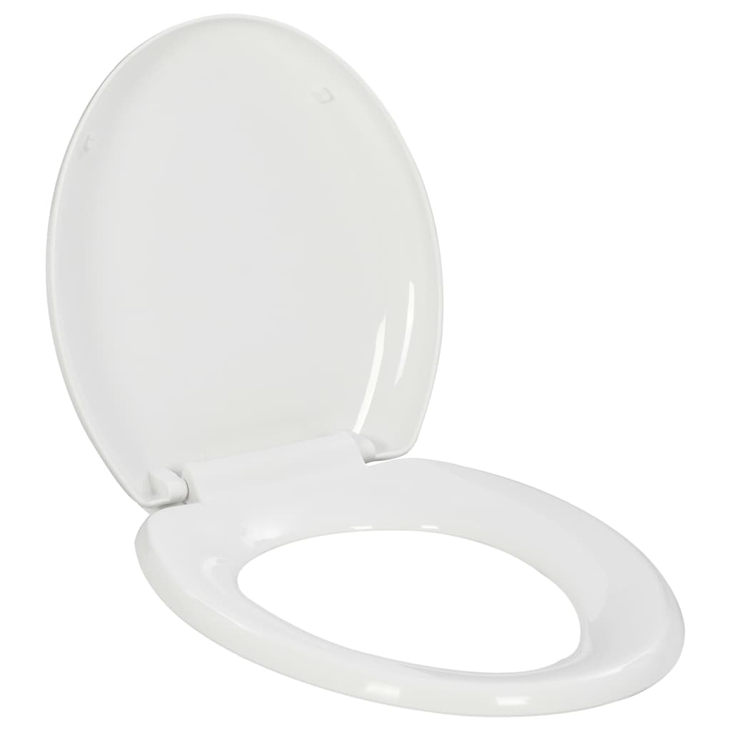 Toilettensitz mit Absenkautomatik und Quick-Release-Design Weiß