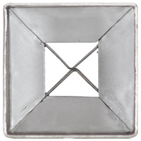 Thumbnail for Erdspieße 12 Stk. Silbern 7×7×75 cm Verzinkter Stahl