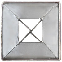 Thumbnail for Erdspieße 2 Stk. Silbern 7×7×90 cm Verzinkter Stahl