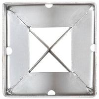 Thumbnail for Erdspieße 6 Stk. Silbern 9×9×75 cm Verzinkter Stahl