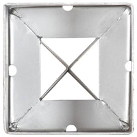 Thumbnail for Erdspieße 12 Stk. Silbern 9×9×75 cm Verzinkter Stahl