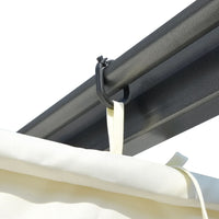 Thumbnail for Pergola mit Versenkbarem Dach Cremeweiß 3x3 m Stahl