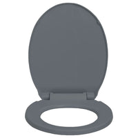 Thumbnail for Toilettensitz mit Absenkautomatik Grau Oval