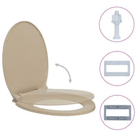 Thumbnail for Toilettensitz mit Absenkautomatik Beige Oval
