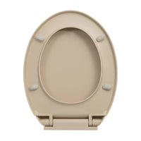 Thumbnail for Toilettensitz mit Absenkautomatik Quick-Release Beige Oval