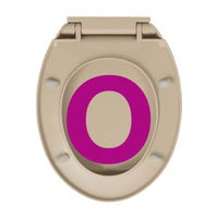 Thumbnail for Toilettensitz mit Absenkautomatik Quick-Release Beige Oval