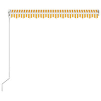 Thumbnail for Einziehbare Markise Handbetrieben 300 x 250 cm Gelb und Weiß