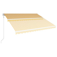 Thumbnail for Automatisch Einziehbare Markise 400×300 cm Gelb und Weiß