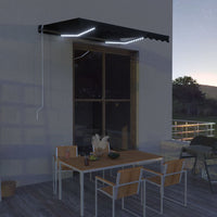 Thumbnail for Einziehbare Markise mit Windsensor & LED 300x250cm Anthrazit