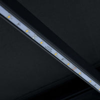 Thumbnail for Einziehbare Markise mit Windsensor & LED 400x300cm Anthrazit