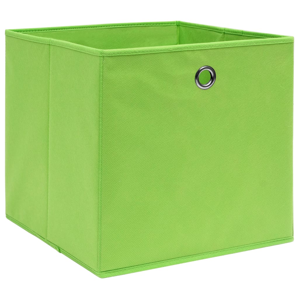 Aufbewahrungsboxen 4 Stk. Grün 32x32x32 cm Stoff
