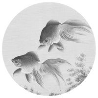 Thumbnail for WallArt Fototapete Two Goldfish Rund 142,5 cm