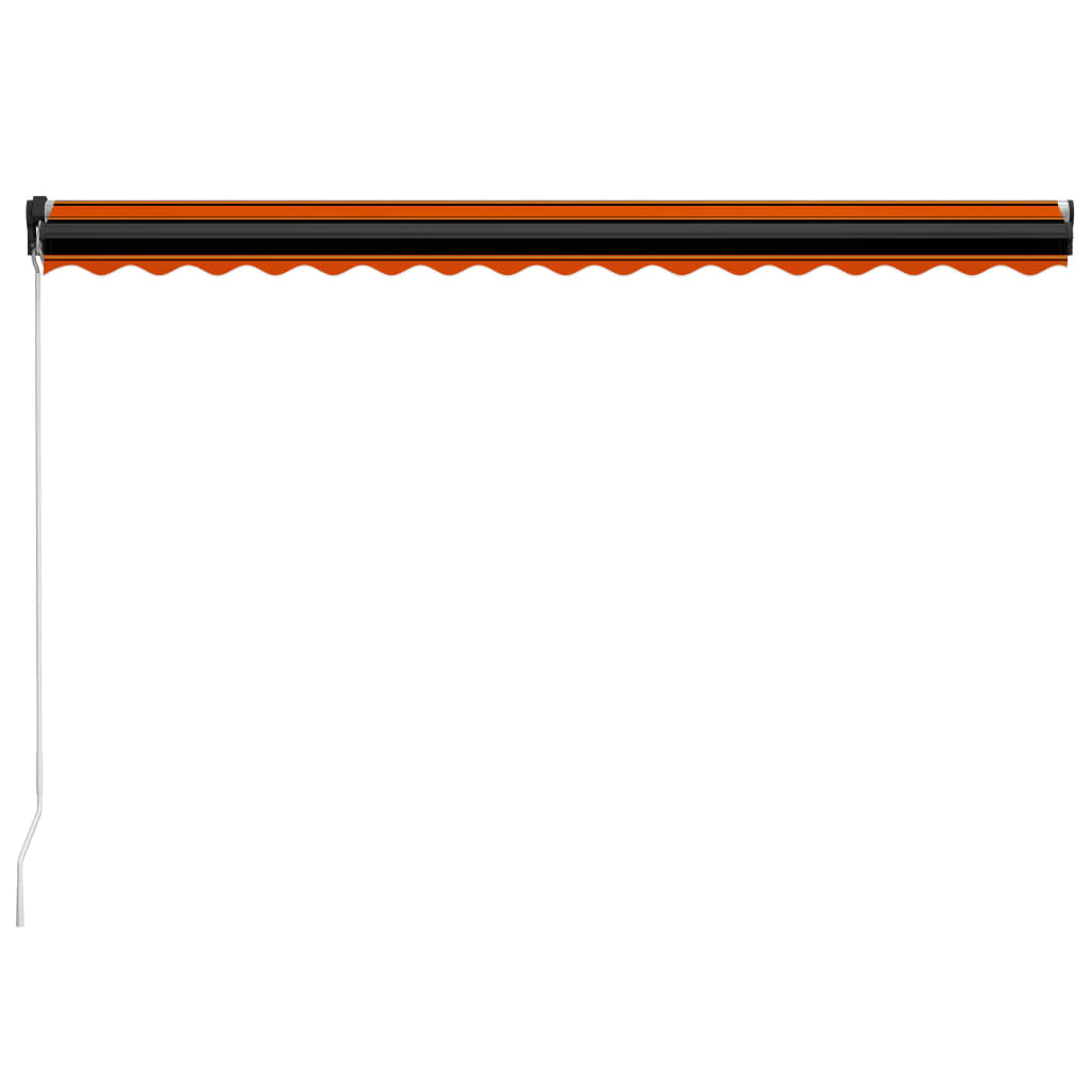 Einziehbare Markise Handbetrieben 400×300 cm Orange und Braun