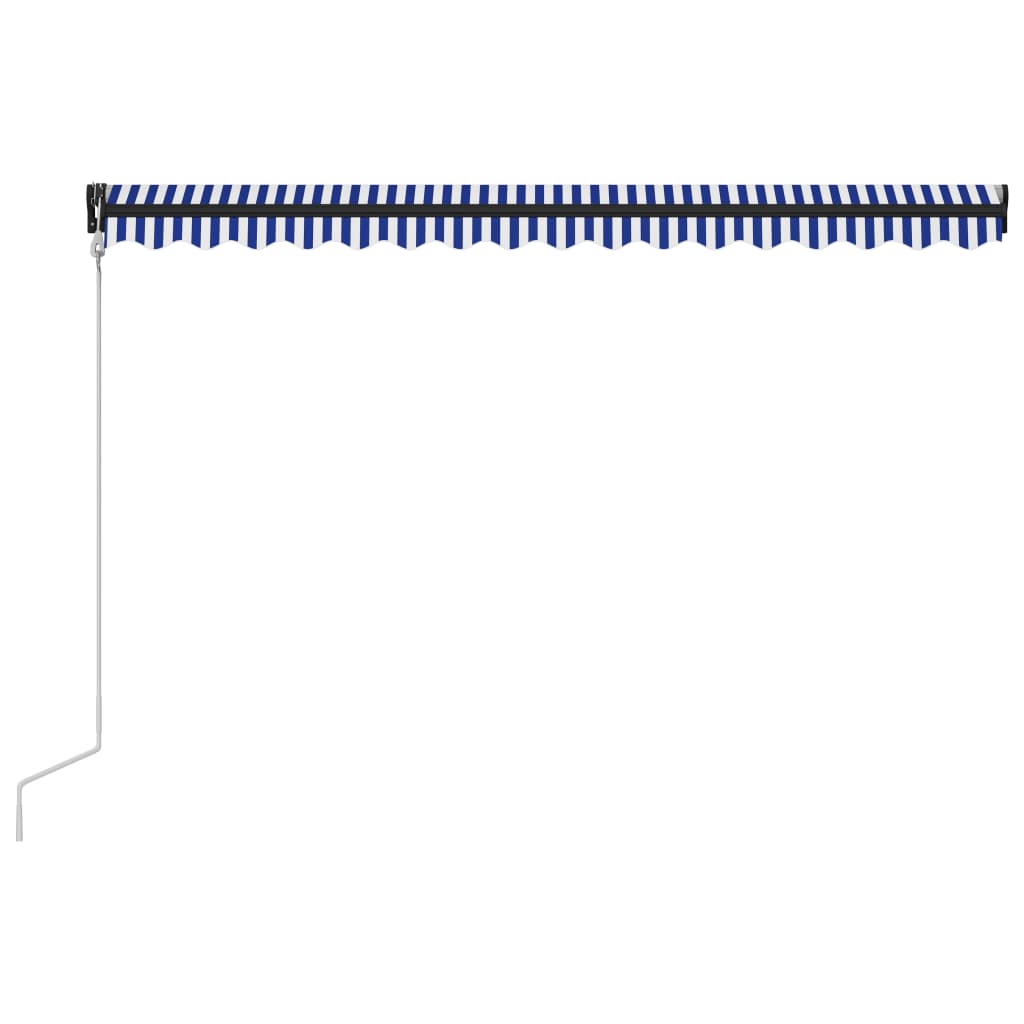 Automatisch Einziehbare Markise 400×300 cm Blau und Weiß