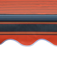Thumbnail for Einziehbare Markise mit Windsensor & LED 400x300cm Orange Braun