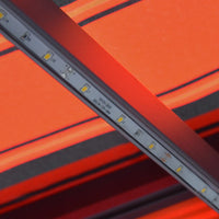 Thumbnail for Einziehbare Markise mit Windsensor & LED 400x300cm Orange Braun