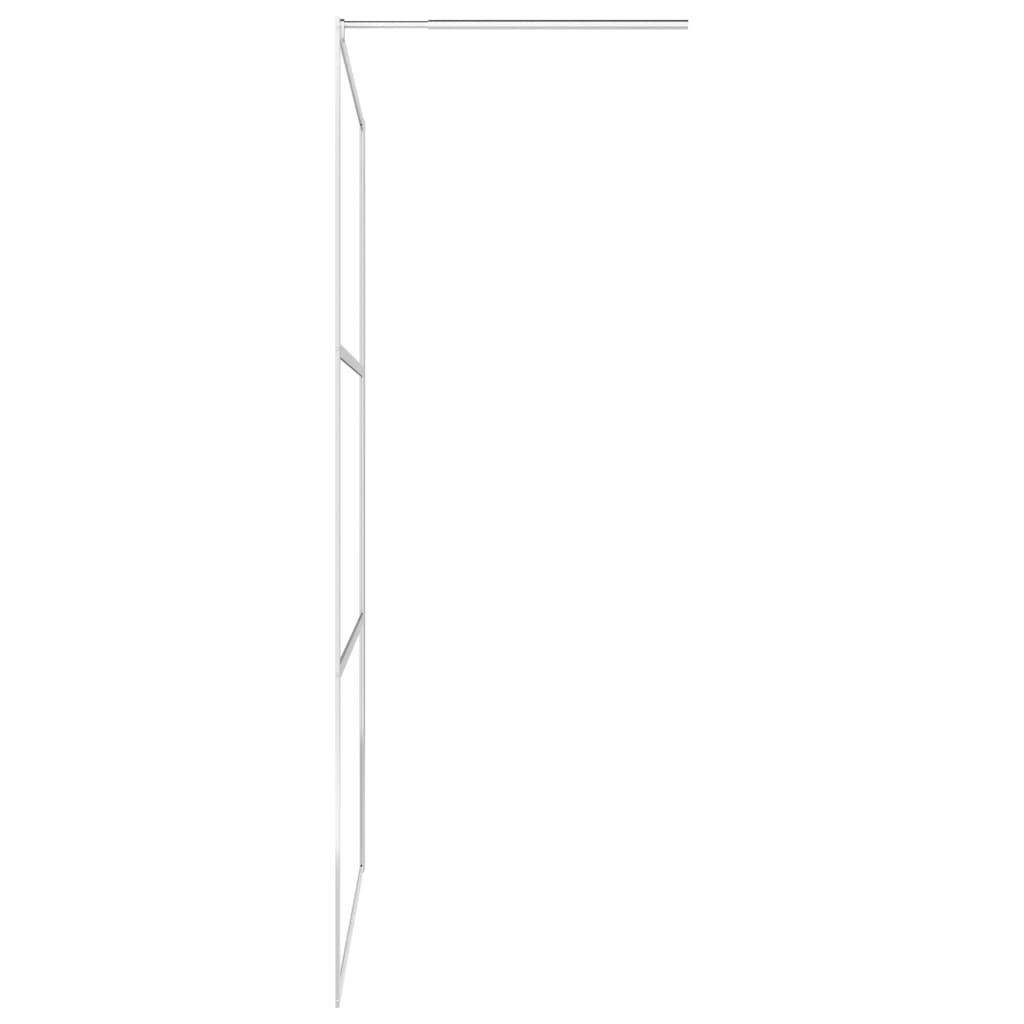 Begehbare Duschwand mit Halbmattiertem ESG-Glas 115x195cm