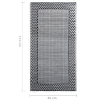 Thumbnail for Outdoor-Teppich Grau 80x150 cm PP