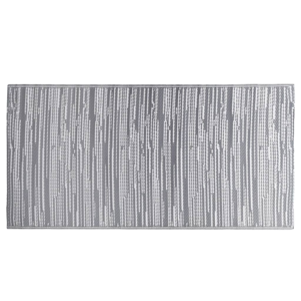 Outdoor-Teppich Grau 120x180 cm PP