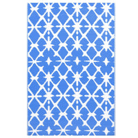 Thumbnail for Outdoor-Teppich Blau und Weiß 190x290 cm PP