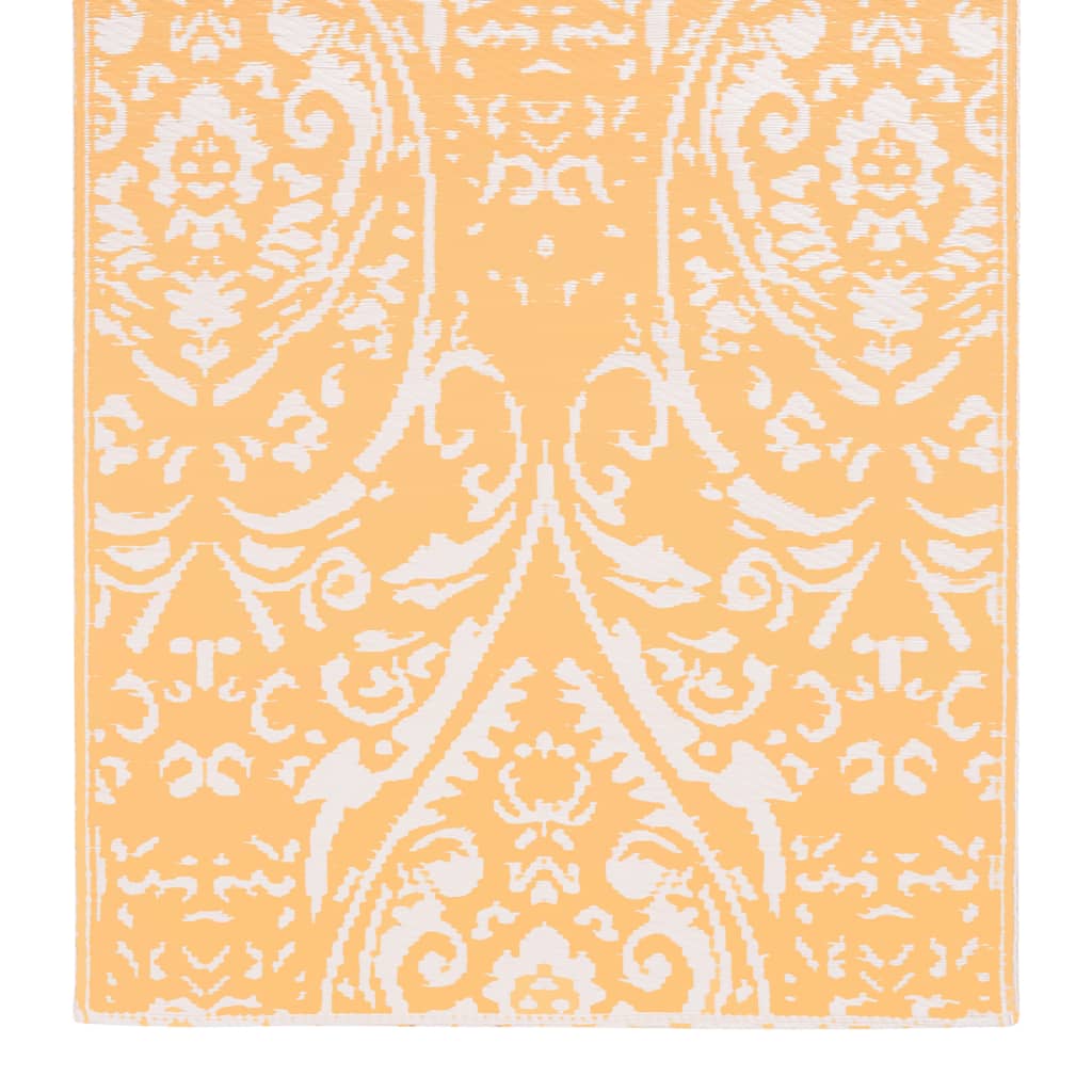 Outdoor-Teppich Orange und Weiß 160x230 cm PP