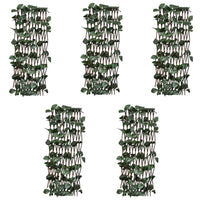 Thumbnail for Weidenzaun-Rankgitter 5 Stk. mit künstlichen Blättern 180x60 cm