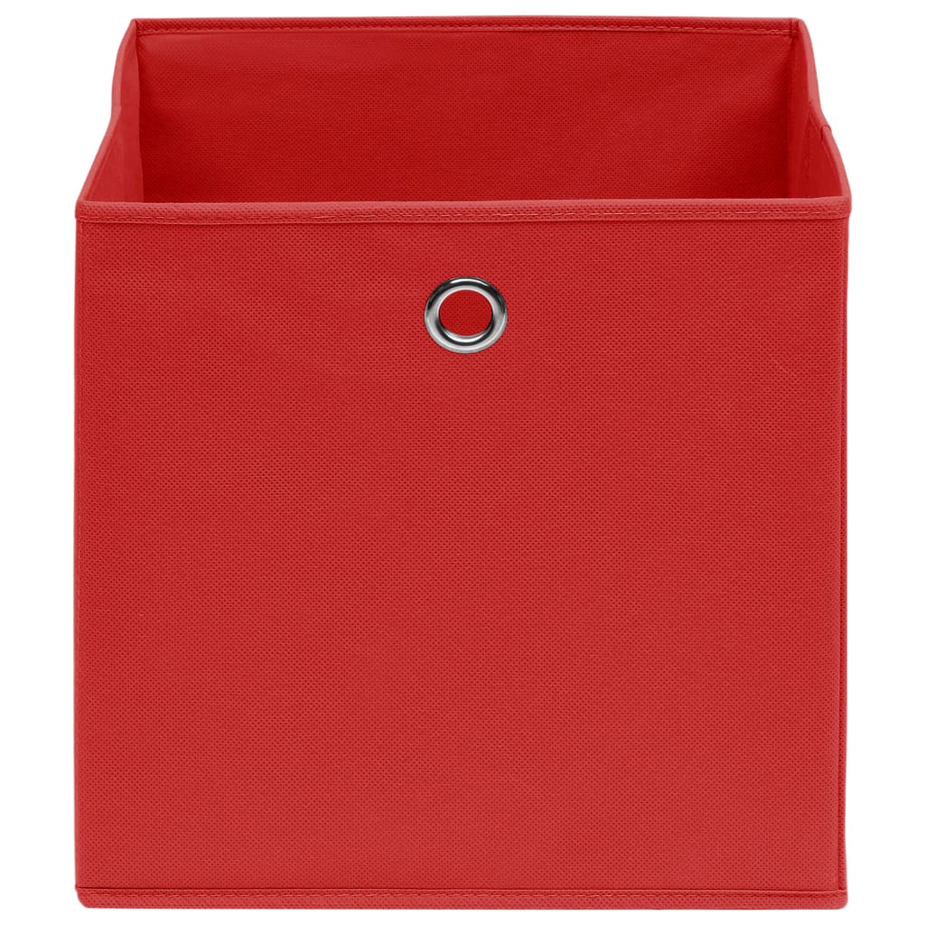 Aufbewahrungsboxen 10 Stk. Vliesstoff 28x28x28 cm Rot