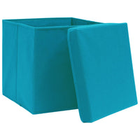 Thumbnail for Aufbewahrungsboxen mit Deckeln 4 Stk. 28x28x28 cm Babyblau