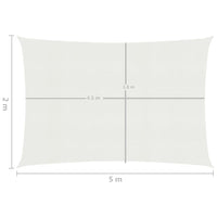 Thumbnail for Sonnensegel 160 g/m² Weiß 2x5 m HDPE