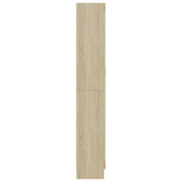 Thumbnail for Vitrinenschrank Sonoma-Eiche 82,5x30,5x185,5 cm Holzwerkstoff