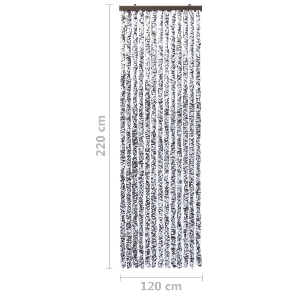 Insektenschutz-Vorhang Braun und Beige 120x220 cm Chenille