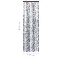 Thumbnail for Insektenschutz-Vorhang Braun und Beige 120x220 cm Chenille