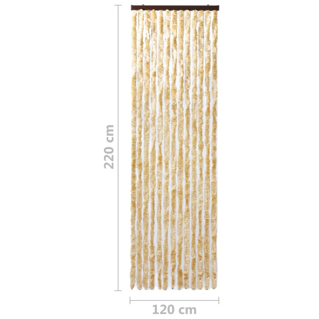 Insektenschutz-Vorhang Beige 120x220 cm Chenille