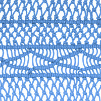Thumbnail for Makramee Vorhang Blau 140x240 cm Baumwolle