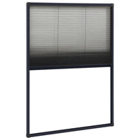Thumbnail for Insektenschutz-Plissee für Fenster Aluminium Anthrazit 80x120cm